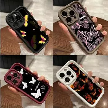 LZ4 Butterfly art design силиконовый чехол для телефона Xiaomi 11 Lite 5G 14T Redmi 14C 13C A3 Note 12 11 9 10 13 Pro Plus противоударный задний чехол Xiaomi 11 Lite/11 Lite 5G