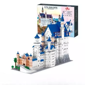 LZ8020 Mini Diamond Модель здания из мелких частиц серии Лебединый замок Строительные блоки Игрушки Без коробки