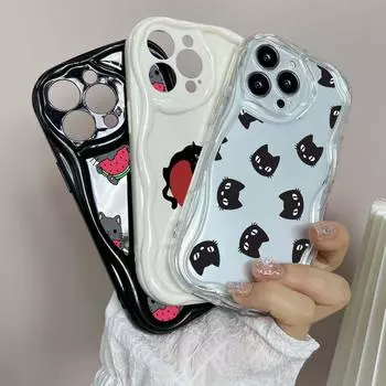 LZ8 мультяшный кот Симпатичные художественные прозрачные мягкие чехлы для телефонов Samsung S24 S23 Ultra S20 A54 A14 A52s A51 Huawei Honor 90 Realme OPPO Защитная задняя крышка Samsung A02/M02