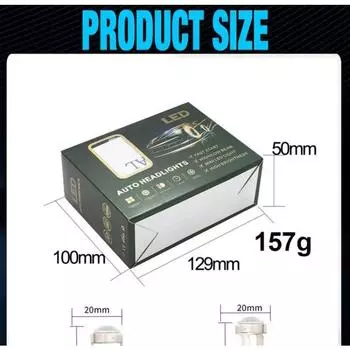 M01R Встроенная линза H7 H119005/9006/9012 Тангенциальная светодиодная фара для автомобиля/мотоцикла H7