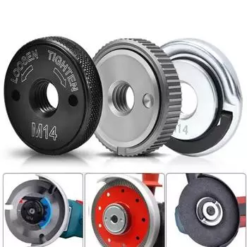 M10 M14 5/8-11 Резьба Угловая шлифовальная машина Самоблокирующаяся прижимная пластина Угловая шлифовальная машина Быстросъемный фланцевый гайковерт Зажимной инструмент с электроприводом