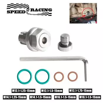 M12.1x1.25/1.5/1.75 M14.1 M16.1 M18.1x 15 мм пробка для слива масла увеличенного размера Piggyback самонарезающая резьба масляного поддона ремонтный комплект
