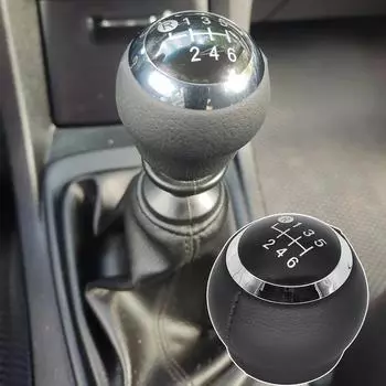 M12 ручка переключения передач для Toyota Corolla Rav4 Avensis Verso искусственная кожа 6SP+R MT GearStick Lever Shifter Handball Chrome Black