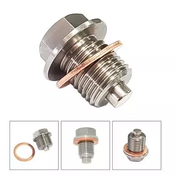 M12x1,25/M14x1,5/M16x1,5 Магнитная пробка для слива масла Сливной болт масляного поддона с шайбой Автоматическая замена пробки для слива моторного масла C