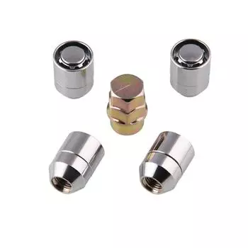 M12x1.5 Alloy Steel Anti Theft Security Lock Nut Wheel Lug Nut 1X Key+4X Locks
