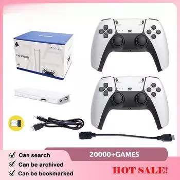 M15 Game Stick Mini TV Handheld Game Classic 4K Retro Game Wireless Controllers HD Output Gaming Consola для PS1 Arcade 64G 20000GAME