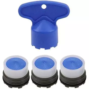 М16/М18(М18,5)/M22/M24 M18 X 4 шт. Фильтры для кранов-аэраторов, краны для раковины Водосберегающий ледокол, 3 шт. Вставки аэраторов с внешней резьбой (М16) 2x2x2cm