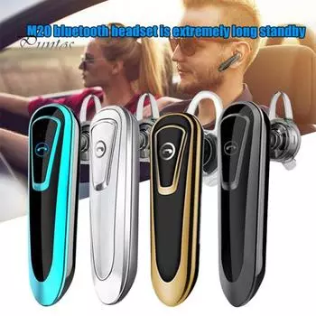 M20 Handsfree Stereo Bluetooth-совместимые наушники 5.0 Беспроводная гарнитура для iPhone Huawei синий