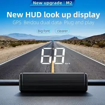 M2 Автомобильный проекционный дисплей GPS KMH Универсальный спидометр ЖК-проектор на стекле с белым светодиодным проектором на лобовое стекло для всех автомобилей белый