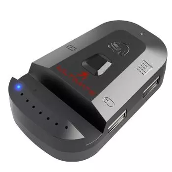 M2 Мобильная игровая клавиатура и мышь-адаптер USB Проводной + BT5.0 Двухрежимное подключение Портативный чёрный