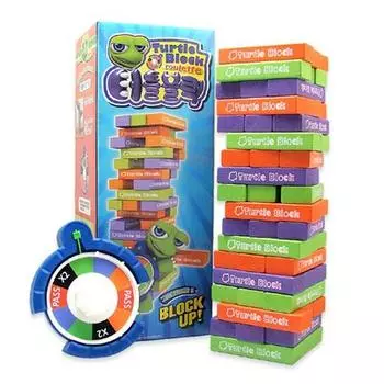 M2World Turtle Block Color Block Board Game + Roulette, popular Korean game