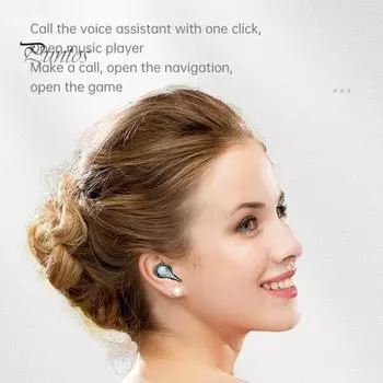 M31-A Беспроводные наушники-вкладыши с низкой задержкой звука Мини-стереозвук Bluetooth-совместимые 5.2 наушники-вкладыши для игр чёрный