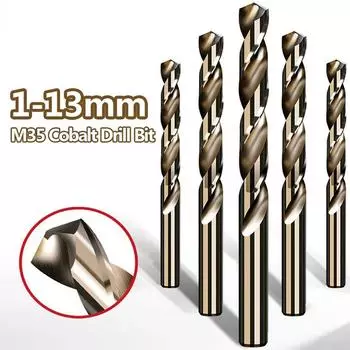 M35 Кобальтовое сверло Набор сверл для металлообработки Жареный желтый цвет 1mm