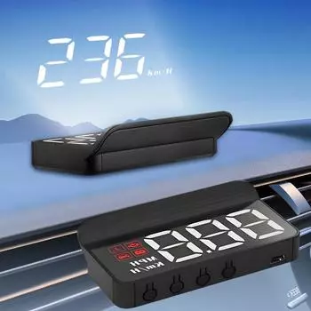 M3 Auto OBD2 Автомобильный спидометр HUD Проекционный дисплей Проекционный дисплей Цифровой измеритель скорости Лобовое стекло Транспортные средства Грузовик Авто Электроника