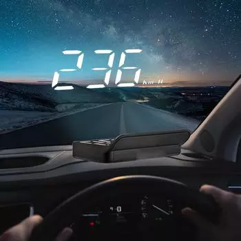 M3 Car HUD OBD2 Head Up Display Спидометр Монитор Бортовой Компьютер Проектор На Лобовое Стекло Цифровые Электронные Автомобильные Аксессуары чёрный