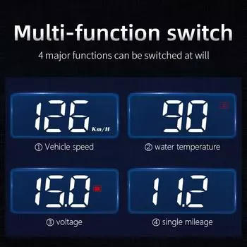 M3 HUD проектор OBD2 Head Up Display Автомобильный цифровой спидометр на лобовом стекле Скорость Температура воды Вольтметр Автоматический спидометр