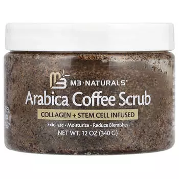 M3 Naturals, Скраб с кофе арабика, 12 унций (340 г)