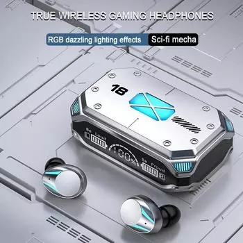 M41 TWS Беспроводные наушники с шумоподавлением Bluetooth наушники сенсорное управление стерео спортивные водонепроницаемые наушники гарнитуры с микрофоном чёрный