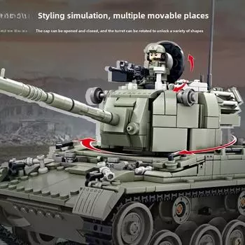 M47 Средний танк Строительные кирпичи Модель Военная машина Фигурки Admiral Hipper Class Cruiser Ship Игрушка для детей Подарки для взрослых мальчиков