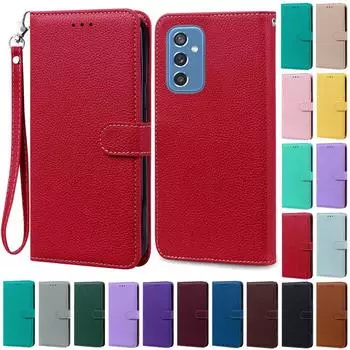 M52 5G Case For Samsung Galaxy M52 Case Flip Wallet Leather Case For Samsung M52 M 52 5G Case SM-M526B Phone Cover Fundas For Samsung M52 5G жёлтый