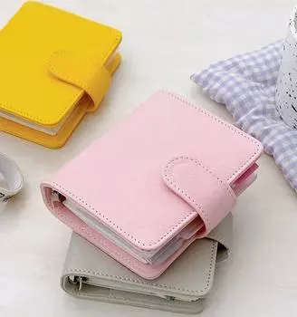 M5 5 отверстий розовый желтый серый искусственная кожа DIY переплет блокнот обложка ежедневник повестка дня планировщик только бумага обложка розовый