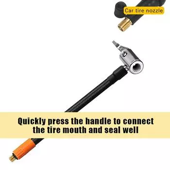 M6 запирающийся воздушный патрон с воздушным шлангом стандартный клапан шины мелкая резьба адаптер шланга для накачивания 40 см трубка для накачивания чёрный