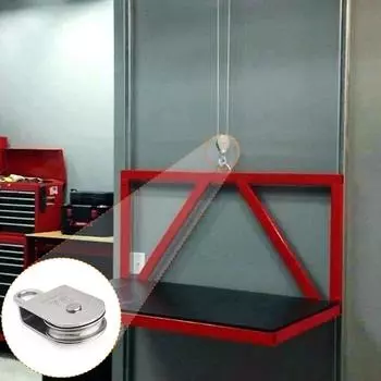 M75 Подъемный ролик с одним шкивом из нержавеющей стали, прочный ролик с одним колесом, антикоррозионный ролик с одним шкивом