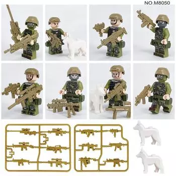 M8050 Строительные блоки Американские куклы и куклы спецназа Детские строительные блоки Игрушки