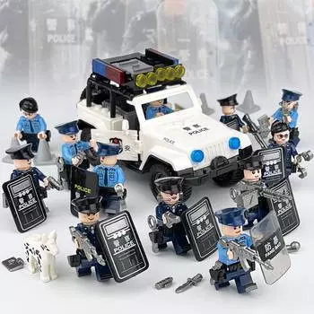 M8140 Военная серия Riot Police Special Police Soldier Строительные блоки Детские игрушки