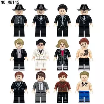 M8145 Hei Ba Gang Building Block Фигурка Сборка из мелких частиц Кукла Обучающий игрушечный набор