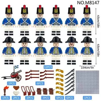 M8147 Royal Navy Expedition Medieval Soldier Weapon Parts Cannon Small Particle Building Block Toy