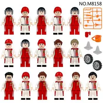 M8158 Гонщик Строительный Блок Фигурка Мелкие Частицы Собранная Профессиональная Кукла Игрушка Сумка