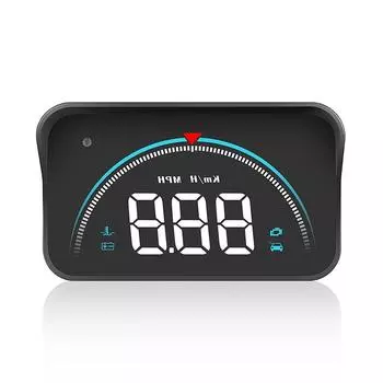 M8 Автомобильный Hud Head Up Display Obd2 Предупреждение о превышении скорости Автоматический электронный датчик температуры воды Светодиодный цифровой проектор Лобовое стекло