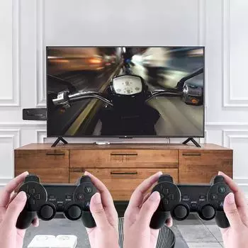 M8 Classic Retro Wireless Video Game Stick 4K Console 64 ГБ 10000 игр Classic Family Sticks 2.4G Wireless Controllers GBA PS1