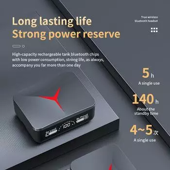 M90 TWS Беспроводные наушники-вкладыши со сдвижной крышкой и низкой задержкой, цифровое сенсорное шумоподавление, беспроводная гарнитура, качественная музыка