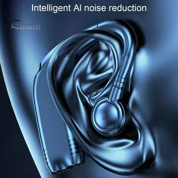 M99 Bluetooth-совместимые наушники-крючки для ушей с шумоподавлением, беспроводные наушники с микрофоном для спорта белый