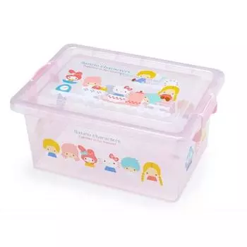 M 240974 Sanrio Storage Case с крышкой Sanrio Characters Clear Storage Interior Characters