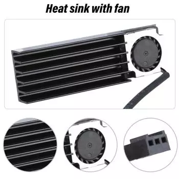 M.2 твердотельный диск радиатор вентилятор SSD теплоотводная подставка для настольного компьютера 2280 SSD охлаждение 2280 SSD вентилятор радиатор