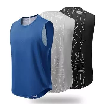 (M-3XL)Летний быстросохнущий спортивный жилет для марафонского бега, мужской баскетбольный жилет для кроссфита, фитнеса, тренировок, свободная майка без рукавов