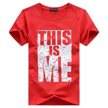 M-5XL Мужская модная летняя повседневная футболка с короткими рукавами