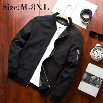 M-8XL новая мужская куртка большого размера, тонкая модная повседневная куртка, весенне-осенний мужской топ M красный