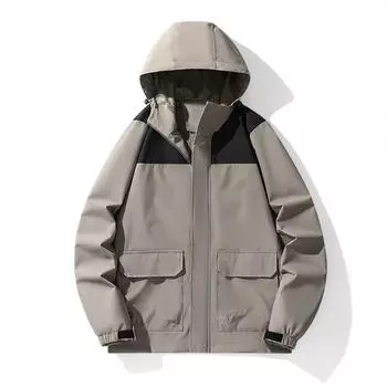 M-8XL Съемная шапка Ветрозащитная и водонепроницаемая спортивная ветровка Универсальная куртка Тонкое пальто Оверсайз Sprinter 8XL 8XL