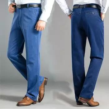 M-9Xl летние брюки мужские свободные прямые гибкие брюки хлопковые легкие дышащие брюки повседневные брюки для гольфа для взрослых мужчин M синий