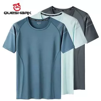 (М-9XL)Мужская быстросохнущая спортивная футболка из ледяного шелка, эластичная футболка для тренажерного зала, фитнеса и кроссфита, летняя футболка для кемпинга, рыбалки, треккинга, скалолазания и пешего туризма M белый