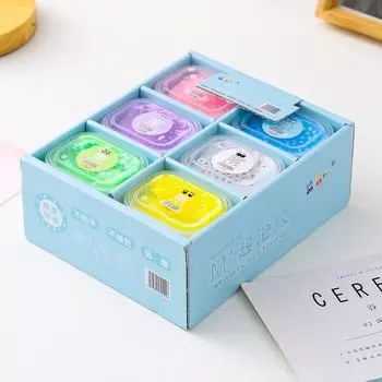 M Bean Macaron Slime Пенящийся клей 12 pieces