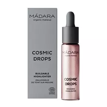 M?dara Madara Cosmic Drops Iluminador 02 Cosmic Rose 13,5ml