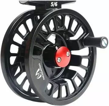 M MAXIMUMCATCH Maxcatch TINO Большая катушка для нахлыста с оправкой Fly Reel (Черный, 3/4 веса) чёрный