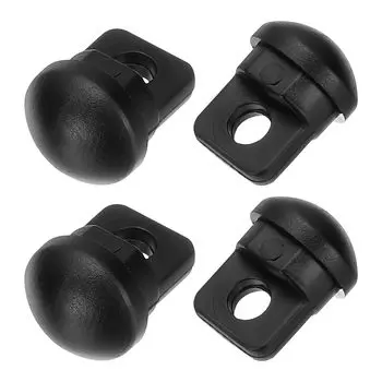 M METERXITY 4 шт. в упаковке, ножки для стульев для кемпинга, диаметр трубки 14 мм, ножки для стульев для кемпинга, стопор для ножек, аксессуары, длина, противоскользящие, для походов/кемпинга/рыбалки/пикника чёрный