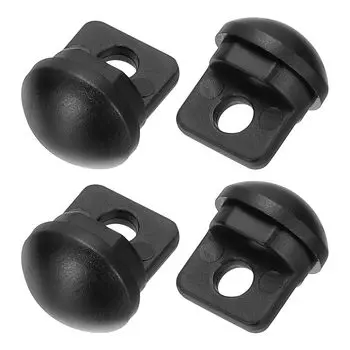 M METERXITY 4 шт. в упаковке, ножки для стульев для кемпинга, диаметр трубки 16 мм, стопоры для ножек стульев для кемпинга, аксессуары для противоскольжения, походы/кемпинг/рыбалка/пикник чёрный