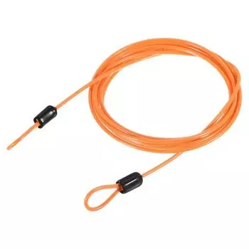M METERXITY страховочный трос с пластиковым покрытием стальной фиксирующий трос для езды на велосипеде на открытом воздухе (2,5ммx2м Оранжевый)